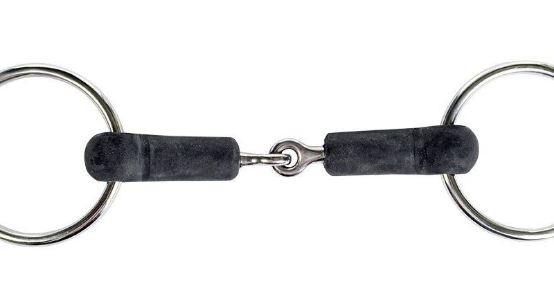 Loose ring snaffle 18 mm, rubber 14.5