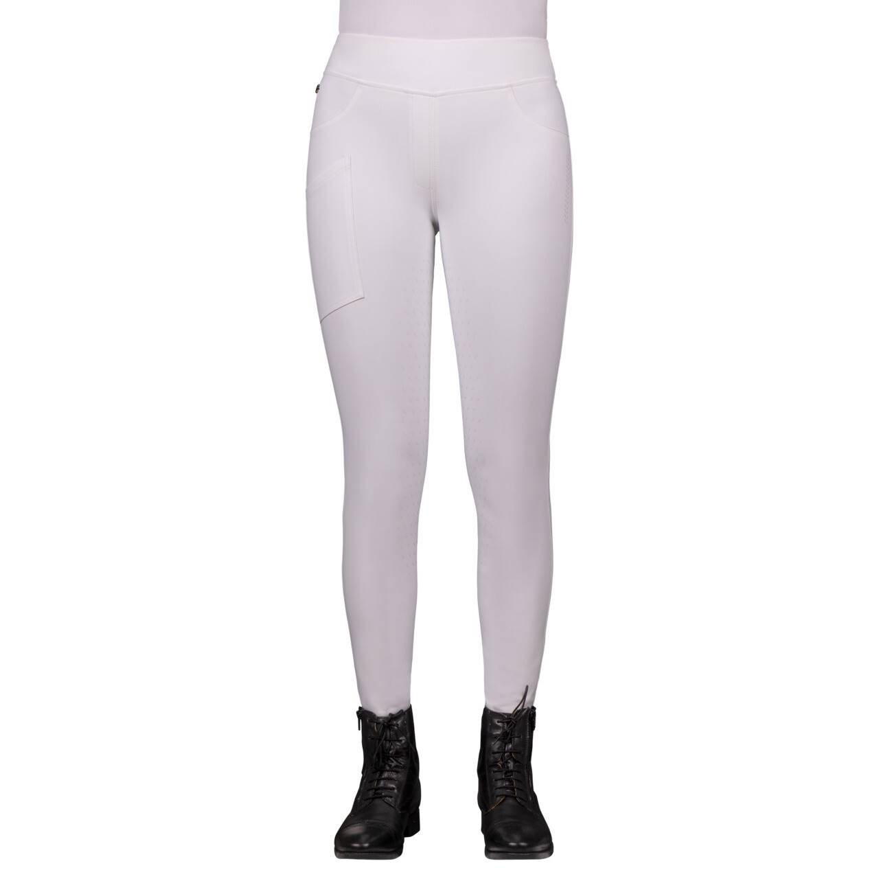 Riding tights Kae Adult leg grip White - Image 4
