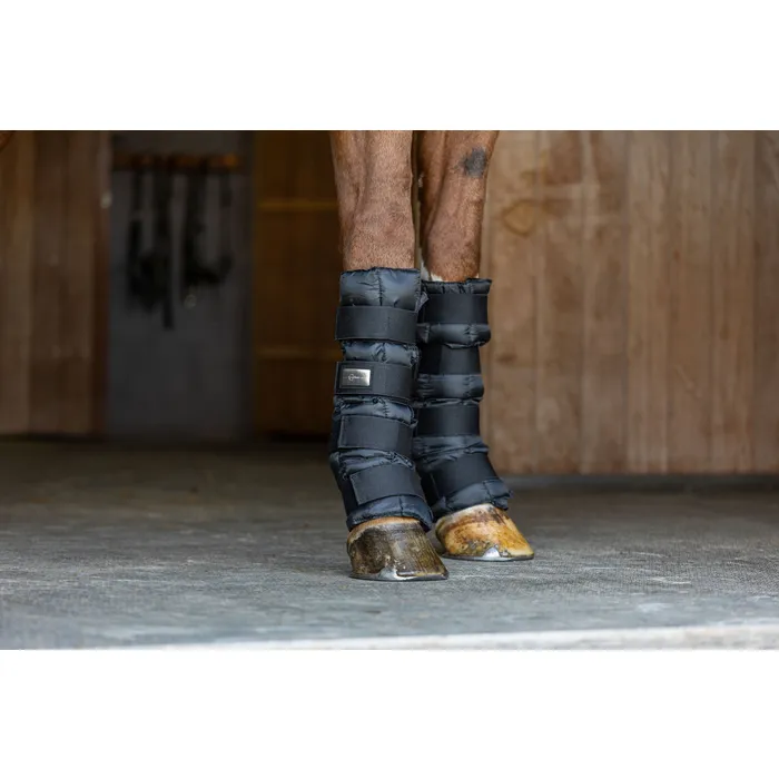 Cooling gaiters in pairs, black One size, w. cold packs